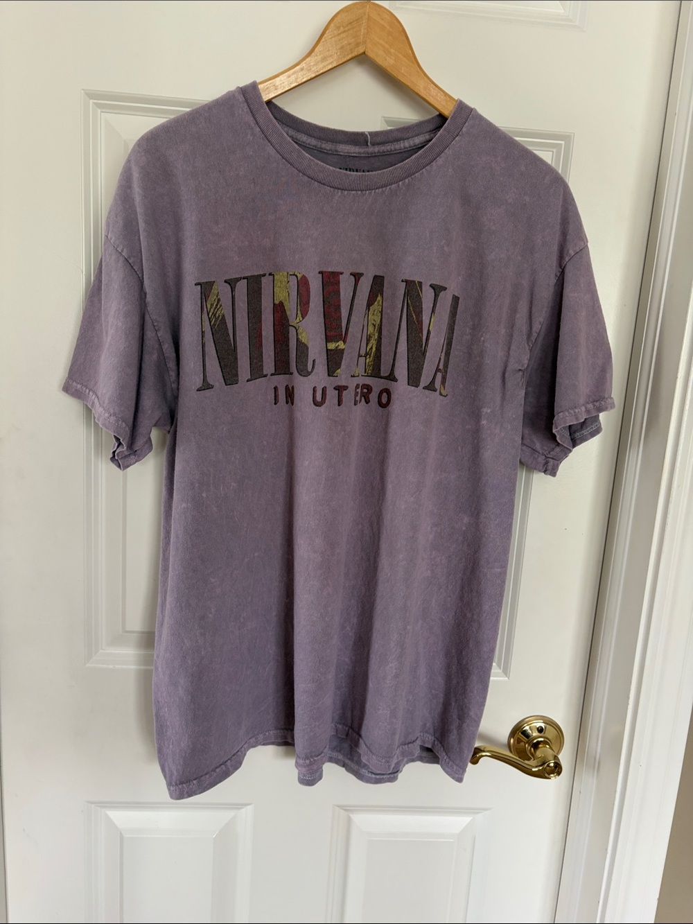 NIRVANA Lavender Wash "In Utero" Graphic Tee